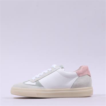 Paul Green T Toe Gumsole Trainer - Off White Combi